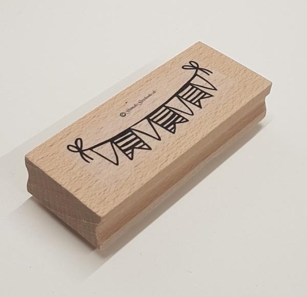 Holzstempel Wimpel 1